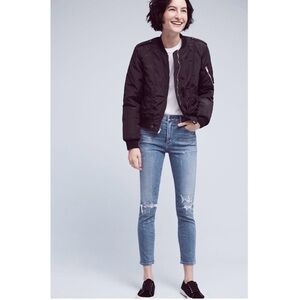 Citizens of Humanity | High-Rise Cropped Skinny Blue Jeans, Women’s Size 29